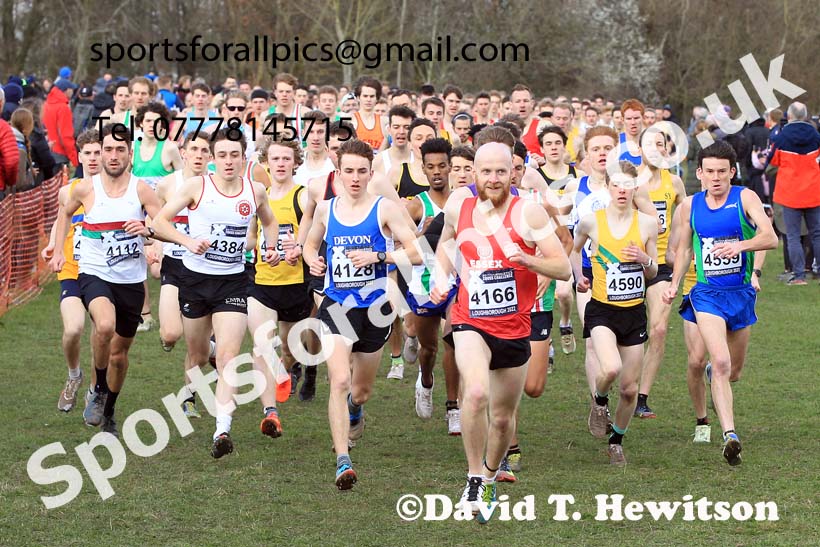Senior Mens 2022 CAU Inter Counties Cross Country, Prestwold Hall, Loughborough.  Photo: David T. Hewitson/Sports for All Pics